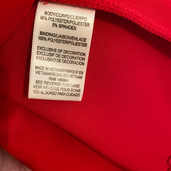 Lane Bryant Red Scuba Dress Size 14 - Picture 4 of 5